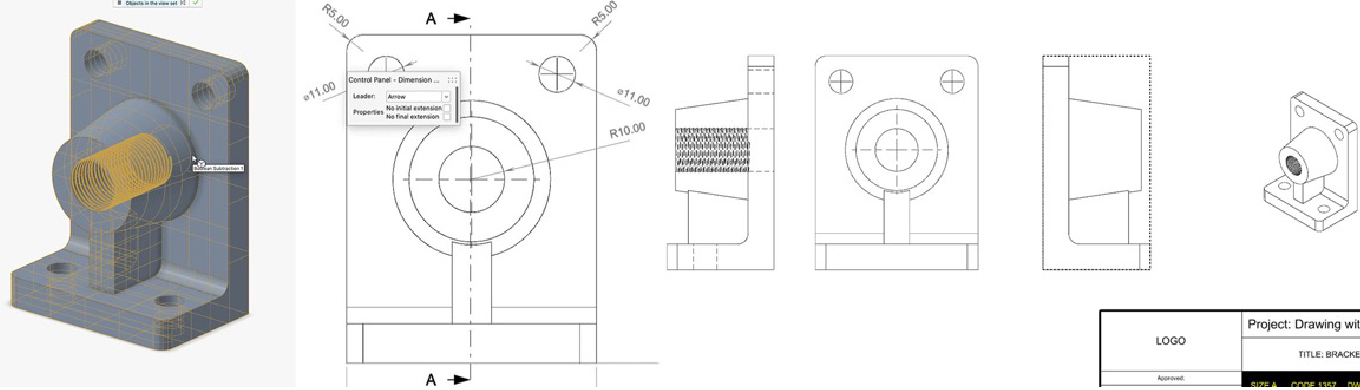 2D図面の作成機能